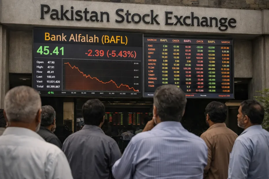 Investors observing market trends at PSX