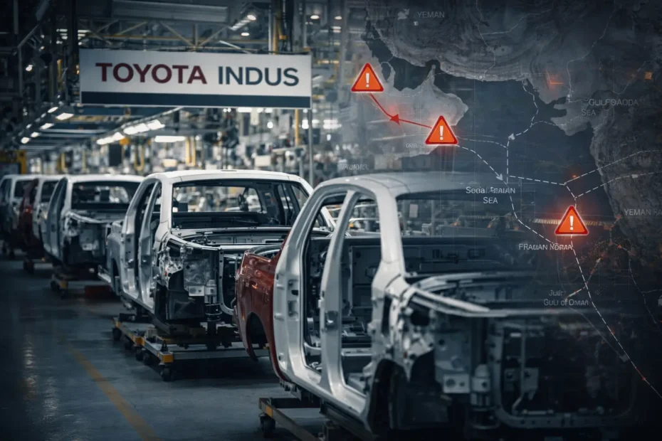 Toyota Indus Warns of Production Cracks as Middle East Crisis Hits Supply Chains