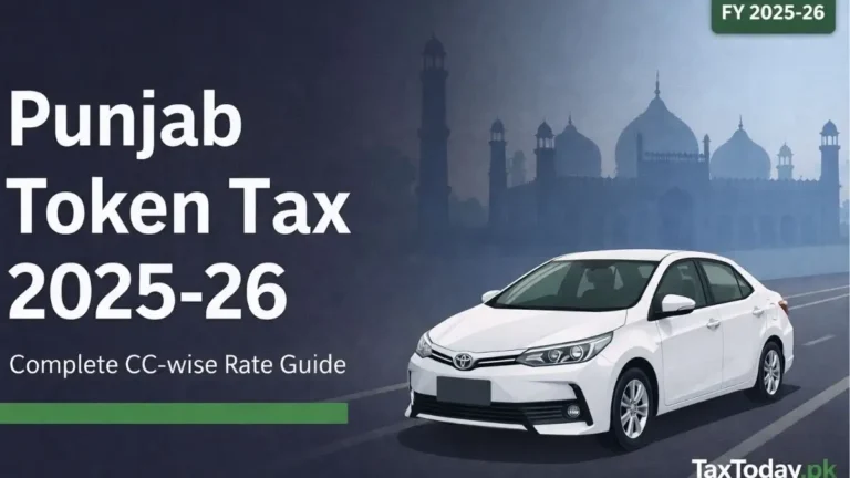 Punjab Token Tax 2025-26 — CC-wise Rates, Online Payment & Calculator