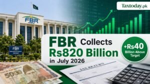 FBR Exceeds July 2026 Revenue Target by Rs40 Billion